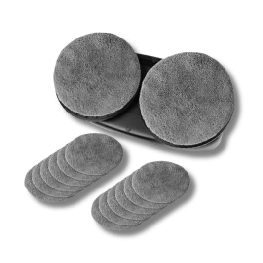 Lot de 12 lingettes microfibre pour robot nettoyeur de vitres